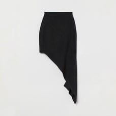 H&M Innovation Co-Exist Story Asymmetric Rib-Knit Skirt
