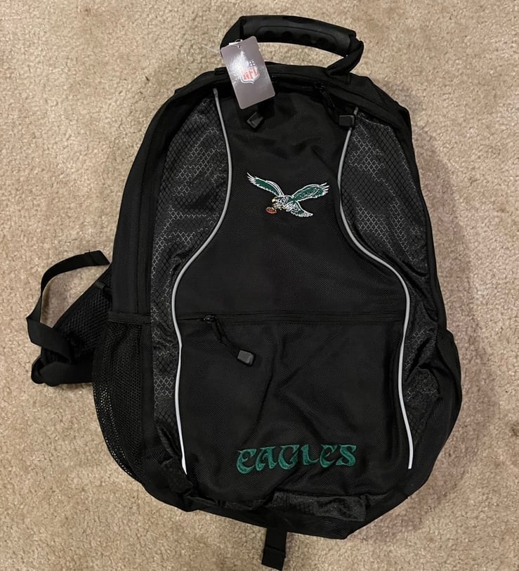 Men’s Philadelphia Eagles Black Backpack laptop storage