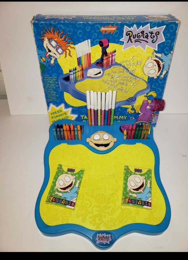 Vintage Rugrats Talking Tommy Drawing Desk 90s Toy Nickelodeon