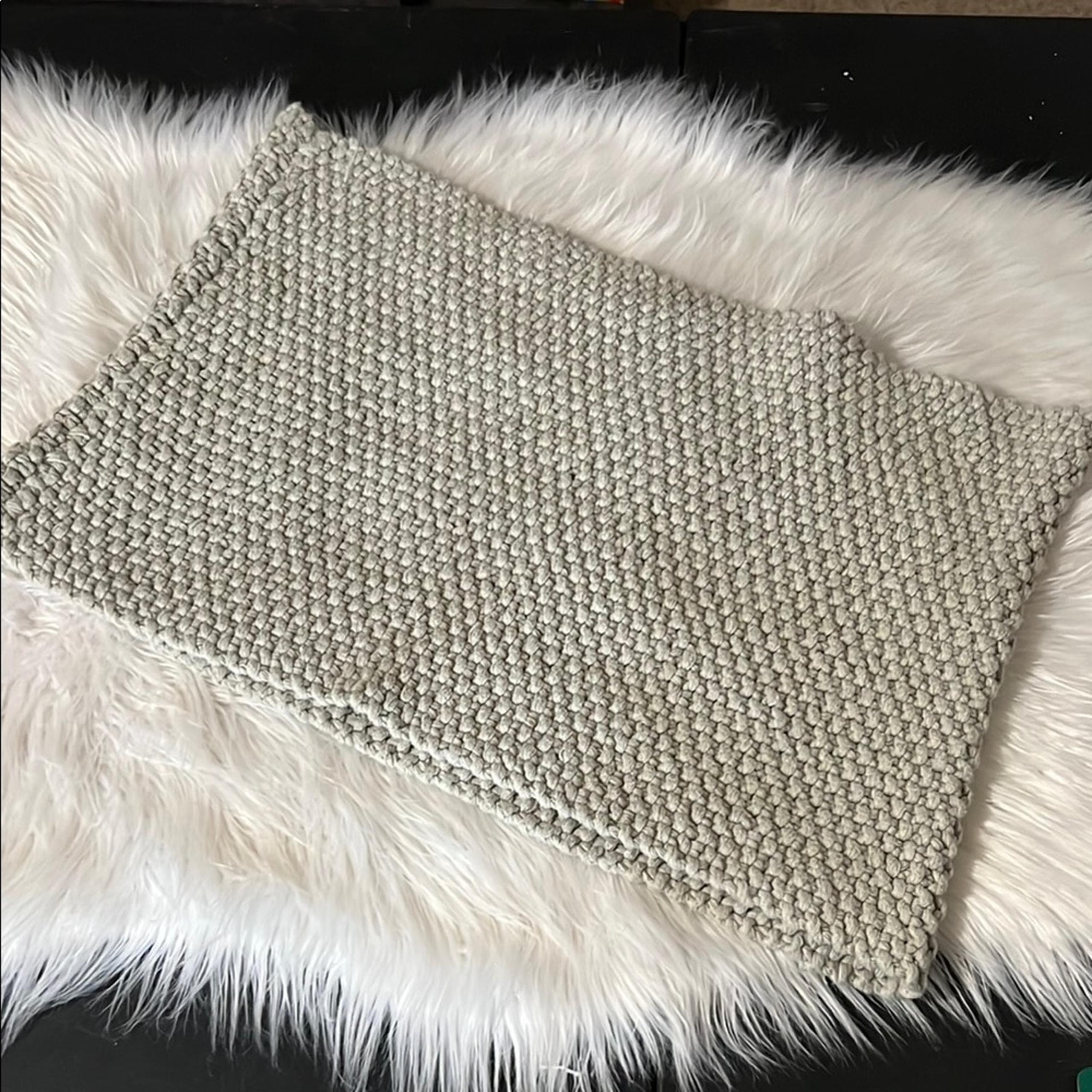 Cabi gray blue knit infinity scarf