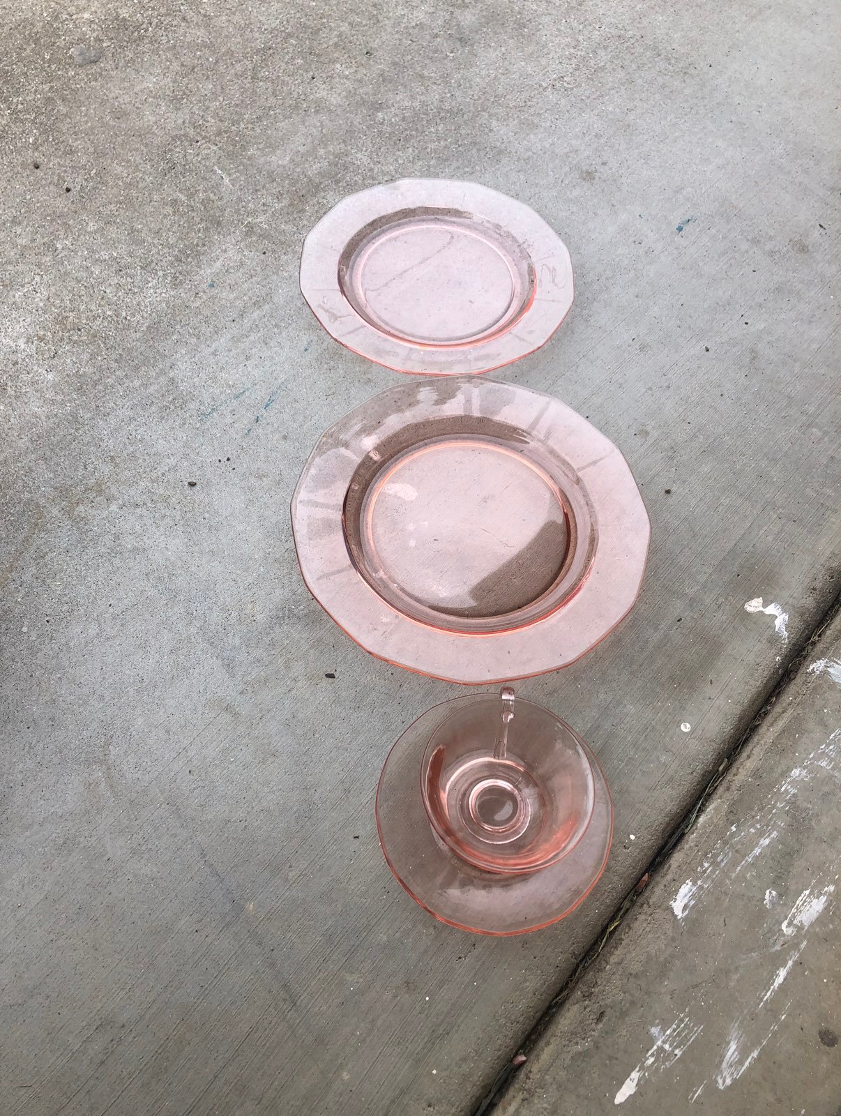 PINK depression glass