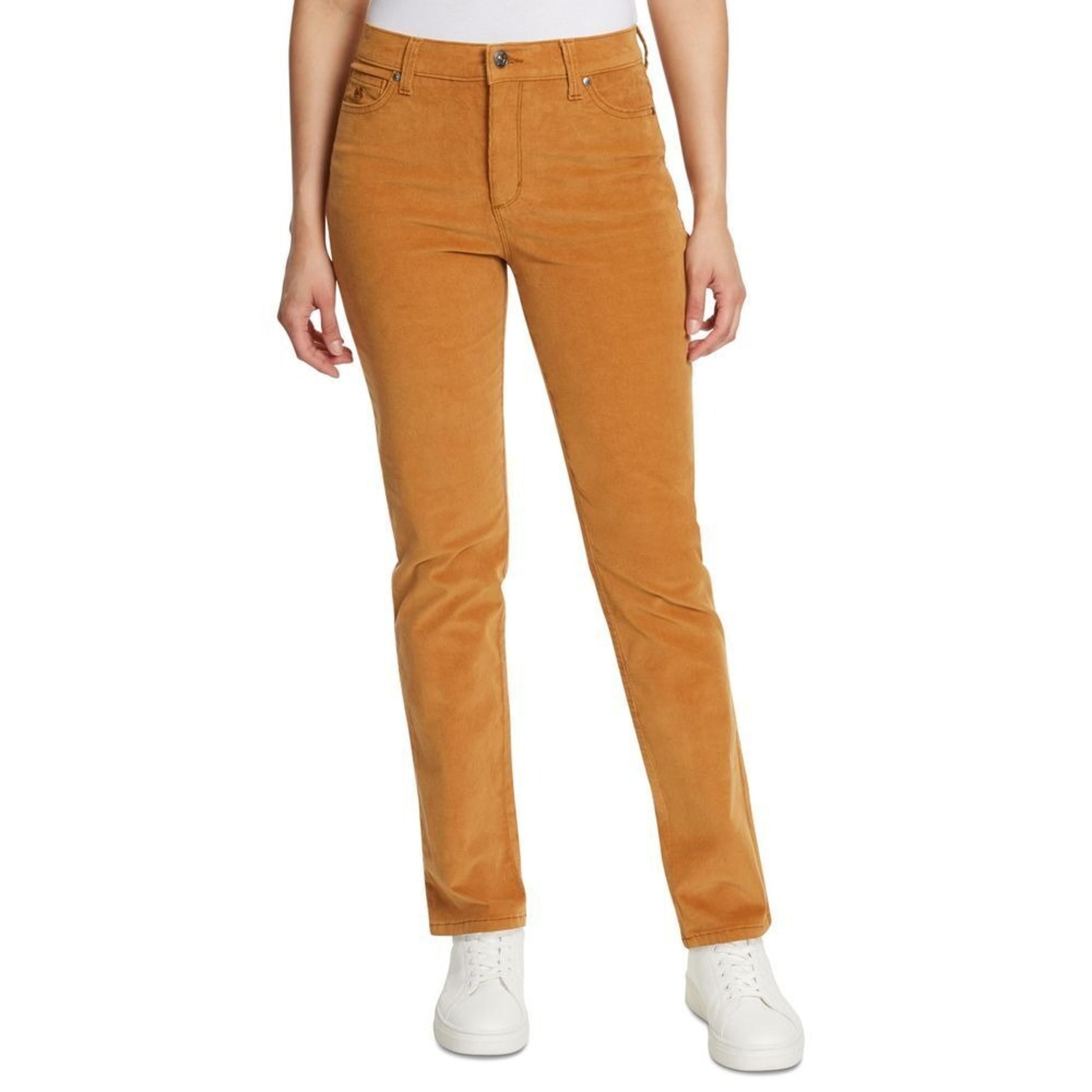 Gloria Vanderbilt Corduroy Pants Womens 8 Amanda Slim Cider Spice