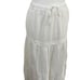 NWT Charlie Holiday white drawstring peasant maxi skirt - 6