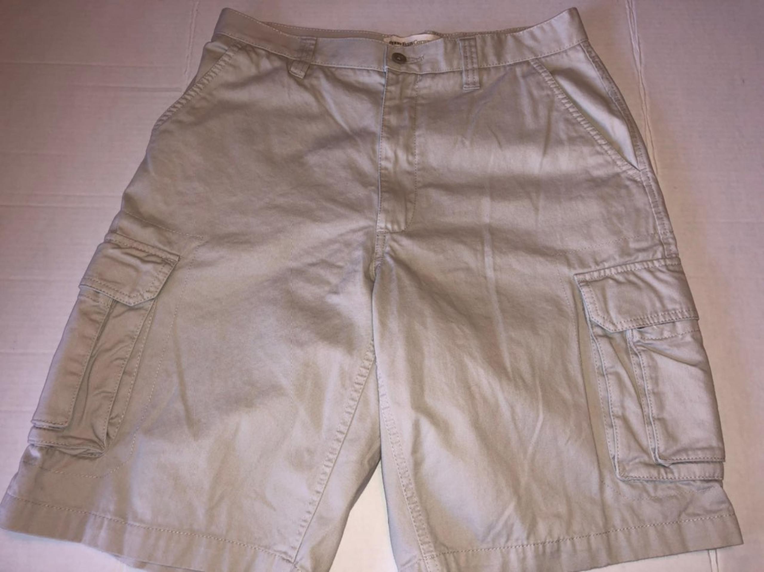 Perry Ellis Cottons Cargo Shorts Sz 32