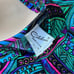 Vintage Catalina Teal Purple Paisley French high Cut Bikini Swimsuit Set