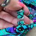 Vintage Catalina Teal Purple Paisley French high Cut Bikini Swimsuit Set