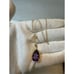 14KT Yellow Gold Teardrop Amethyst Necklace 18” Long