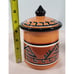 Tabletops Gallery Hopi Small Canister Hand Painted Hand Crafted