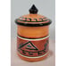 Tabletops Gallery Hopi Small Canister Hand Painted Hand Crafted