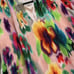 NWOT Esprit Collection Patterned Pleated Mini Dress Multicolor Sz 8 Long sleeve