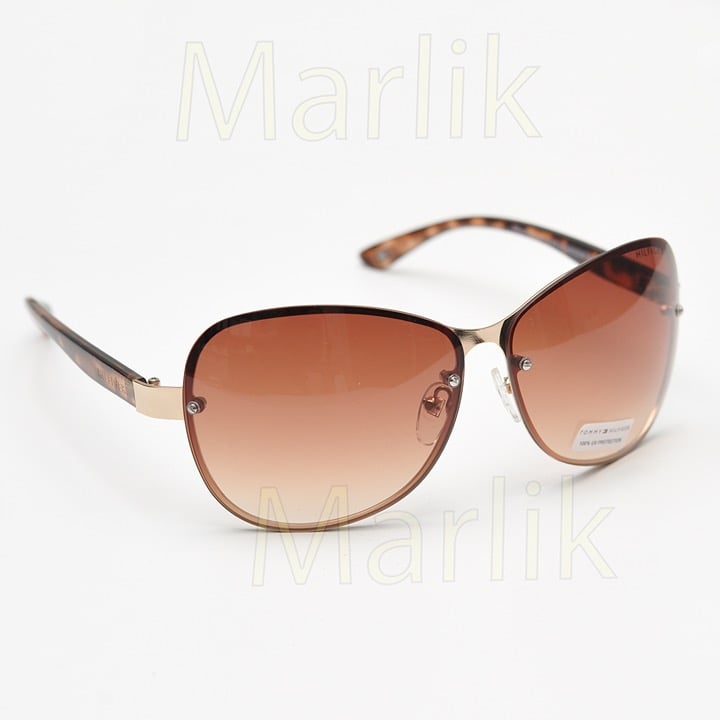 Tommy Hilfiger Melone WM OL78 Sunglasses Gold Frame Tortoise Temples, New NO Tag