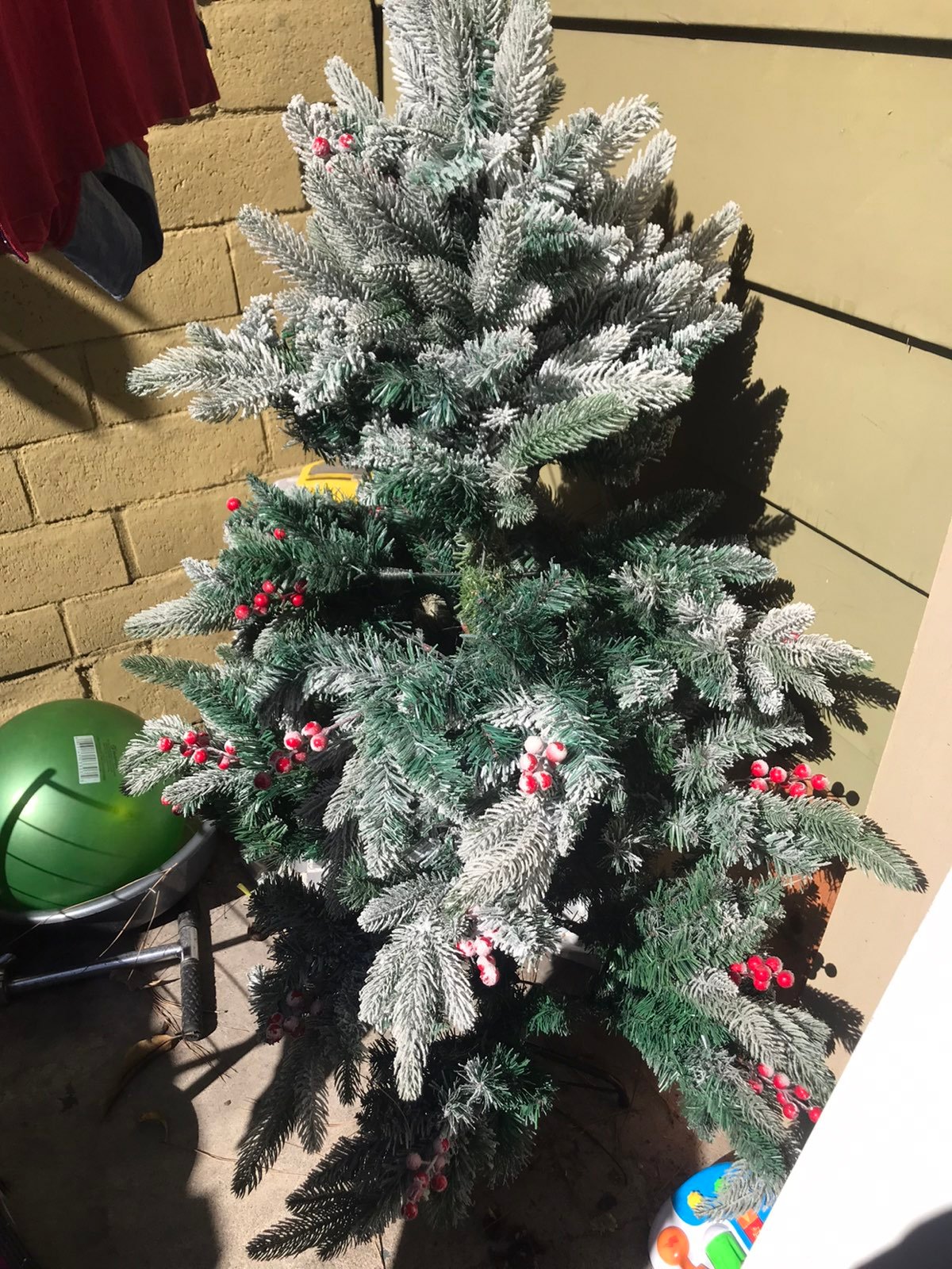 white christmas tree