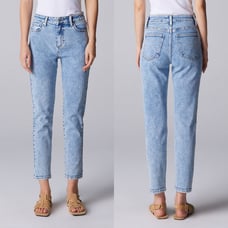Ceros Emma Mom High Rise Jeans in Acide Wash