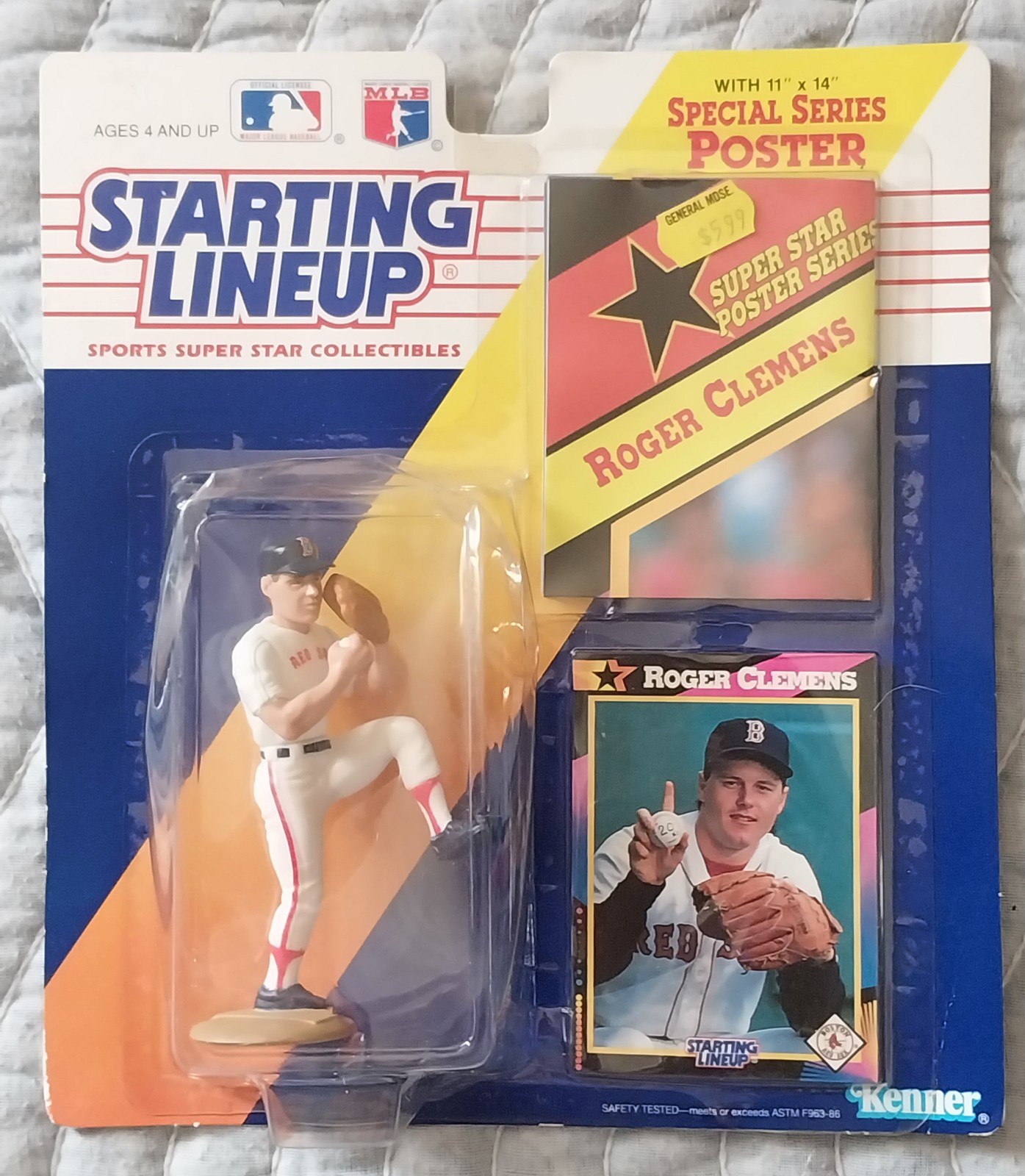Starting Lineup  1992 STARTING LINEUP - SLU - MLB - ROGER CLEMENS - BOSTON RED S