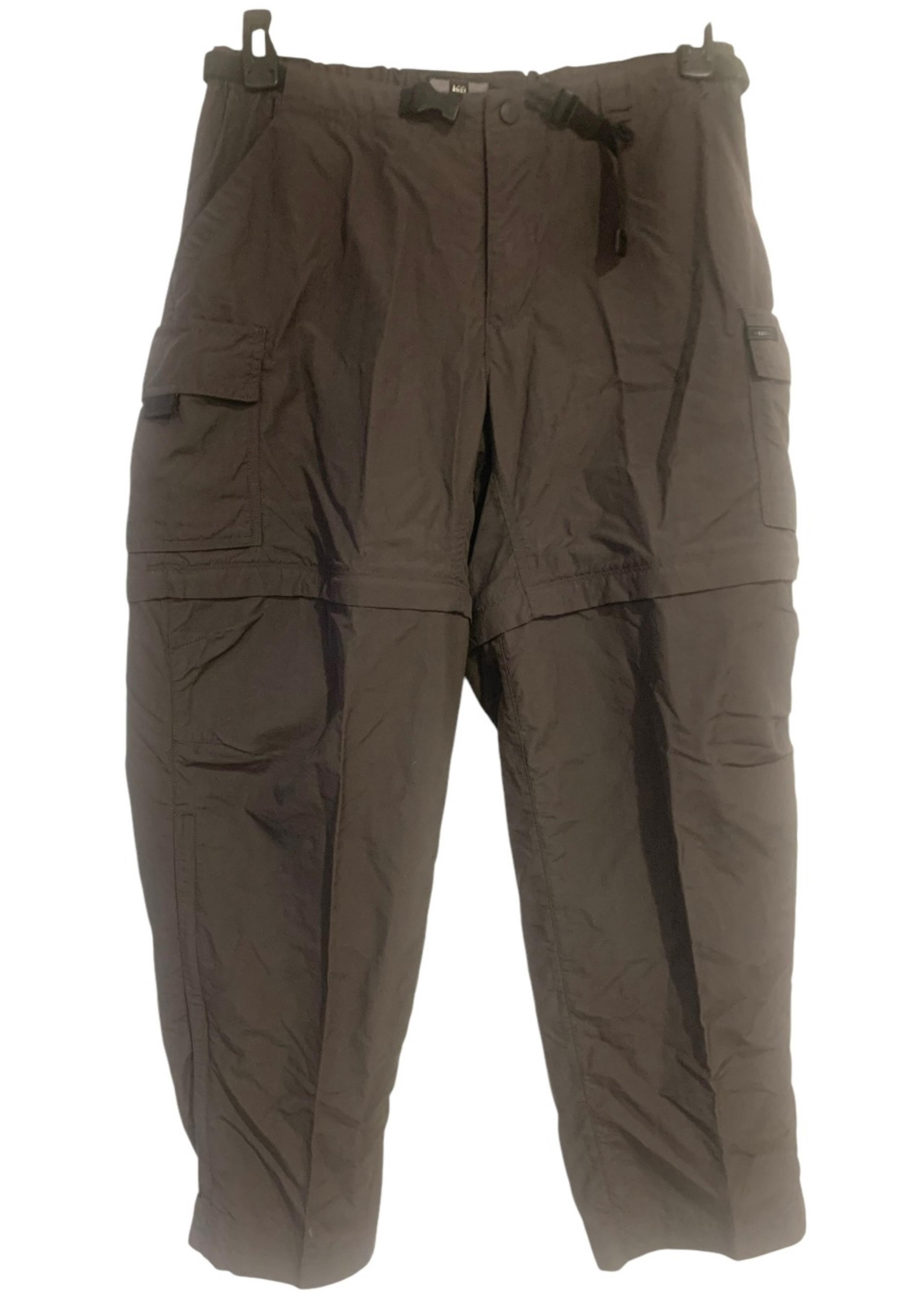 REI Convertible Cargo Pants Shorts Zip Off Charcoal Hiking Women’s Size 12P