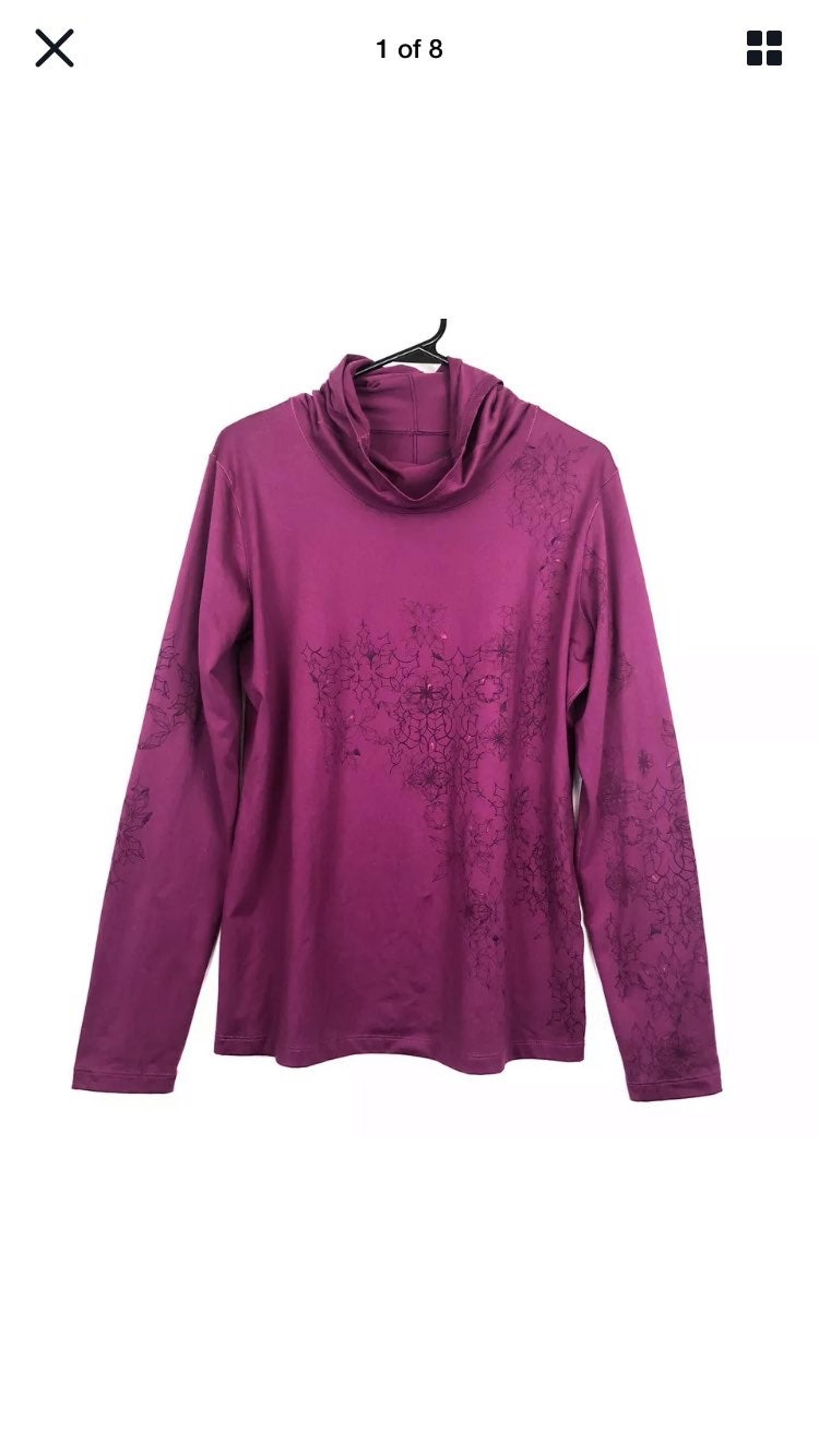 Eddie Bauer womans XL hooded top shirt
