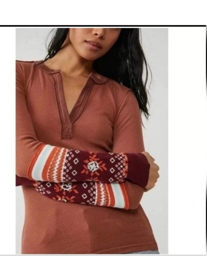 Free people we the free mikah layering cuff thermal autumn