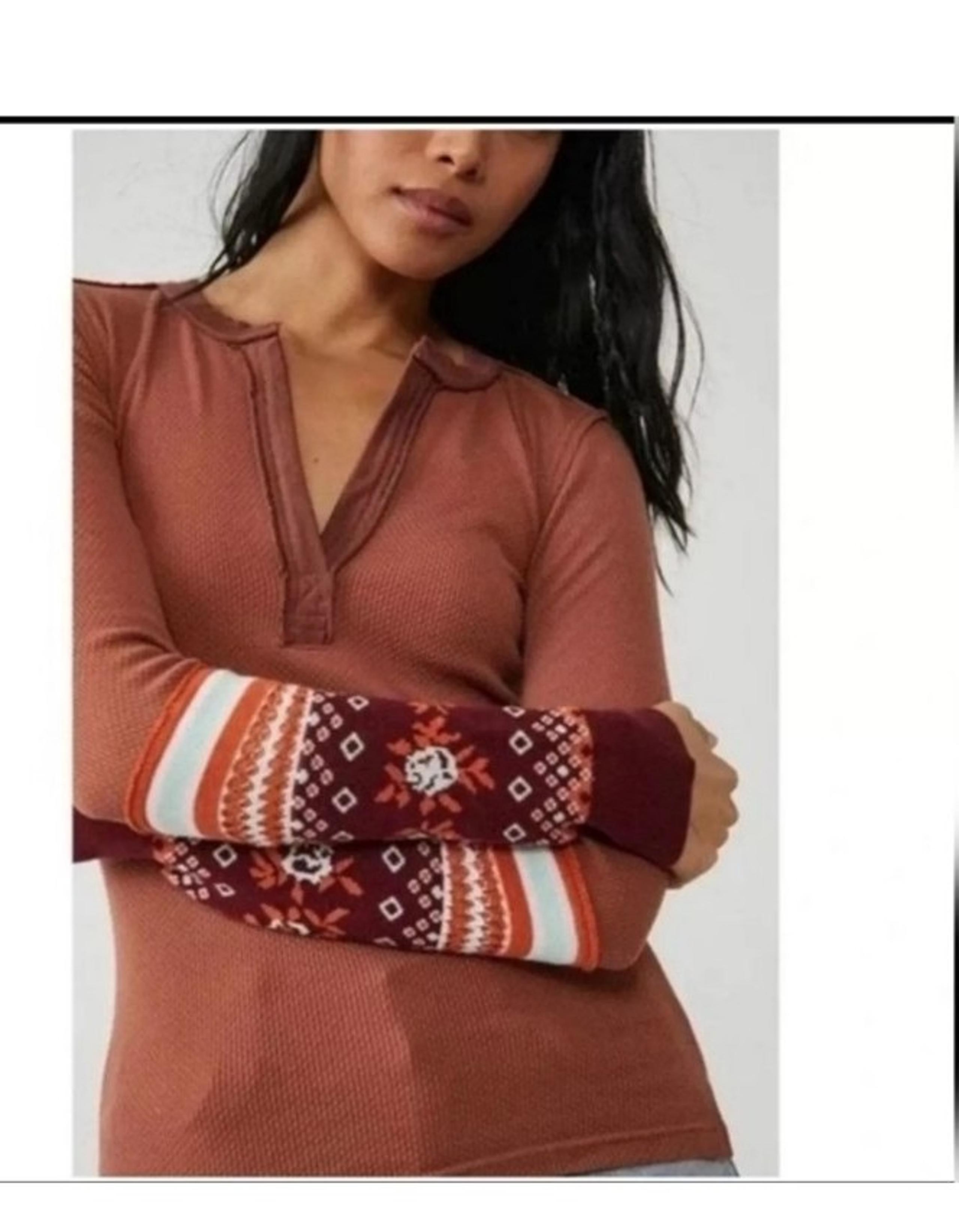 Free people  we the free mikah layering cuff thermal autumn