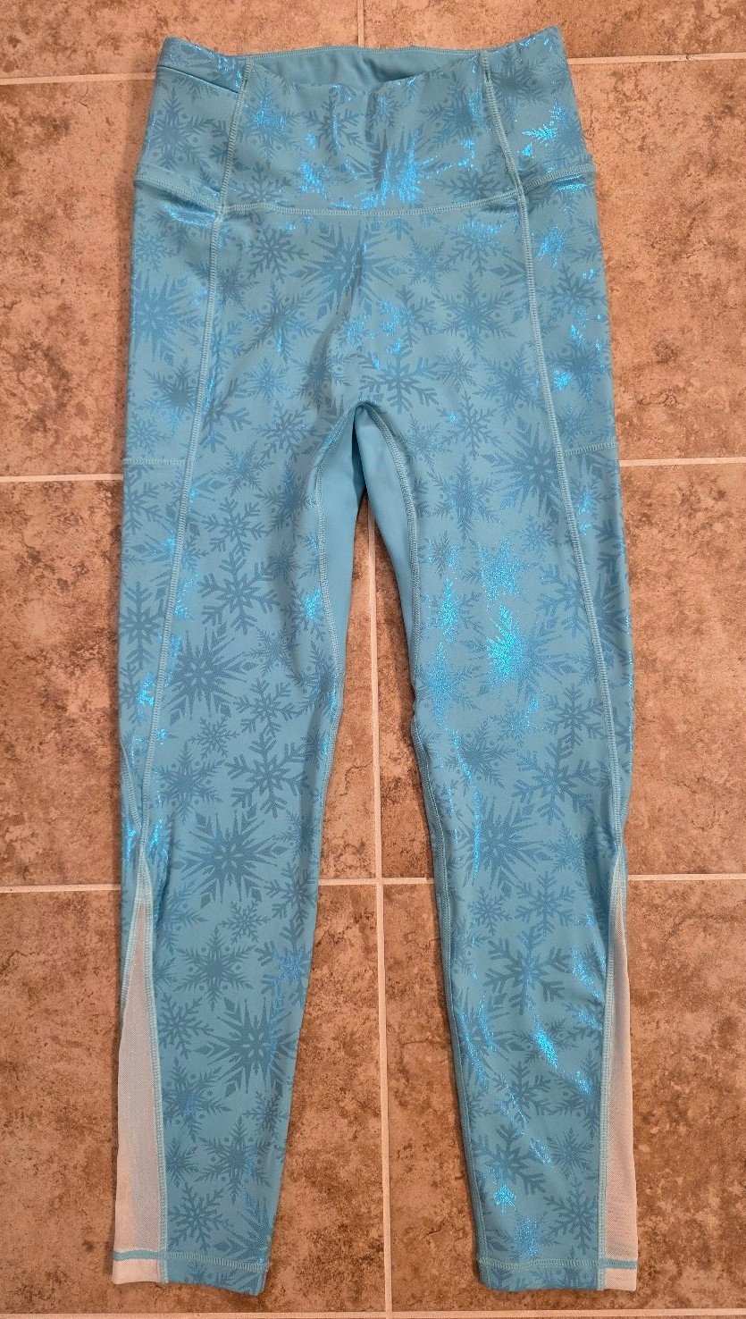 NWOT Crowned Athletics Snowflake Queen Leggings, Size Medium