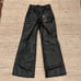 Levi's faux leather pants 70s flare