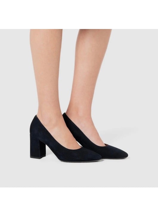 NEW Aquatalia Black Peony Dress Suede Pumps Heels Size 8.5