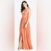 Dessy Collection Women’s CRISS CROSS STRAP BACKLESS MAXI DRESS Size 6