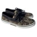 Sperry Men’s Black and Olive Camo Halyard 2-Eye Size 9.5