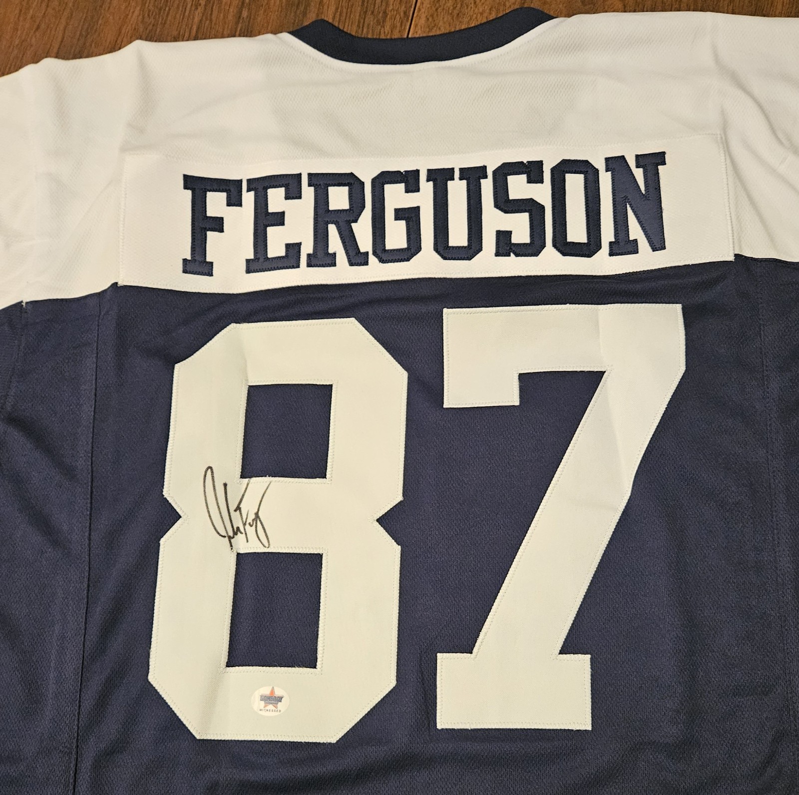 Jay Ferguson Autographed Custom Dallas Cowboys Jersey