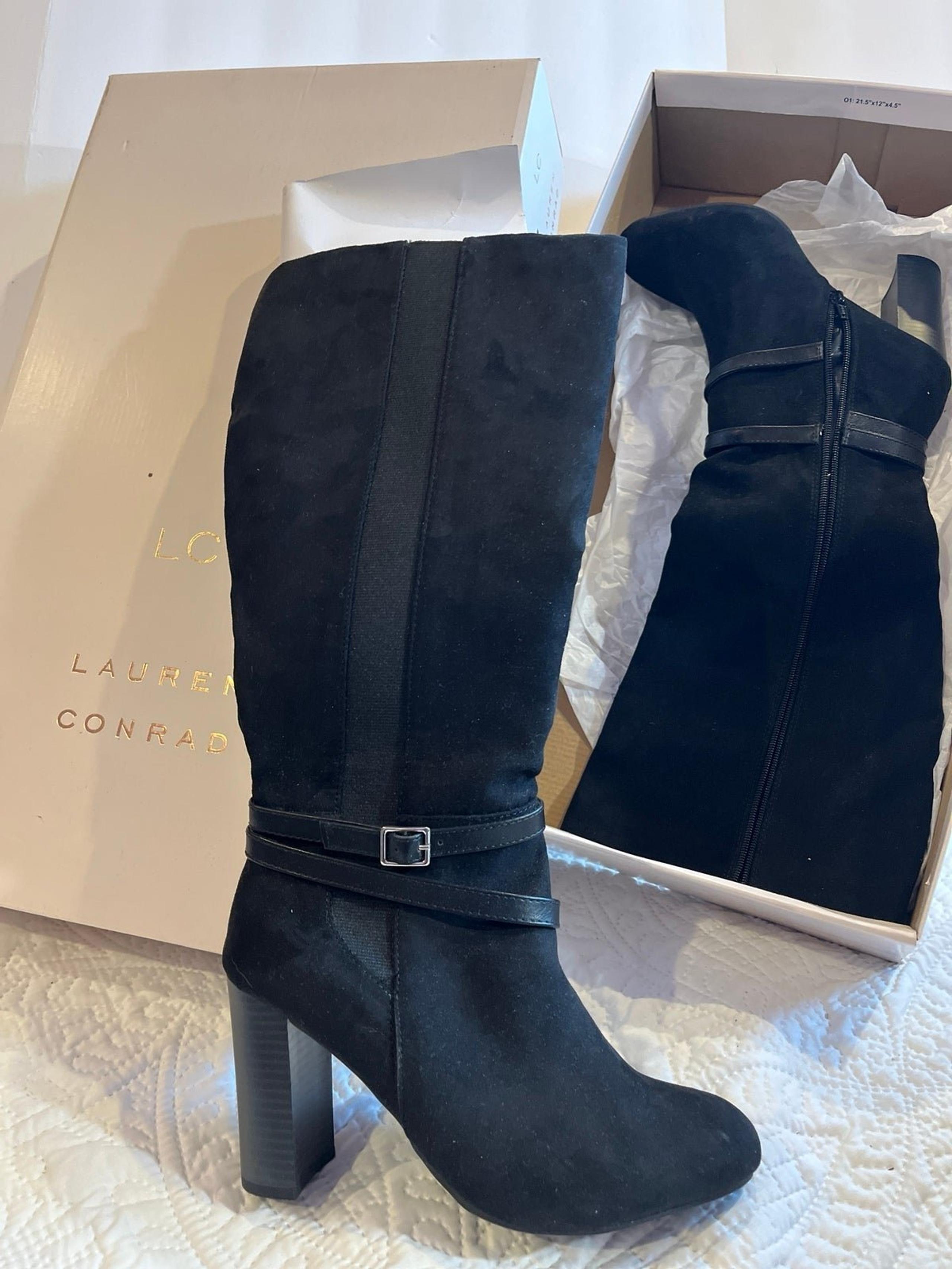 Lauren Conrad, tall boots, 7.5 wide
