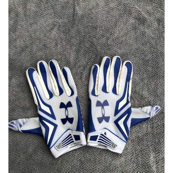 NEW UNDER ARMOUR UA SWARM FOOTBALL SKILL GLOVES ADULT - 3XL - BLUE/WHITE