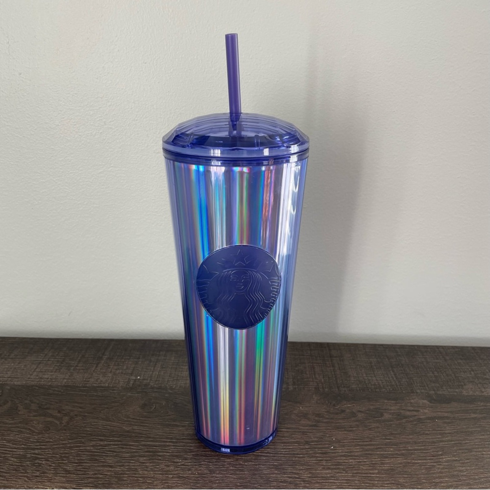 Starbucks NWT Purple Dome Lid Wisteria Kaleidoscope Venti Cold Tumbler 24oz 2022