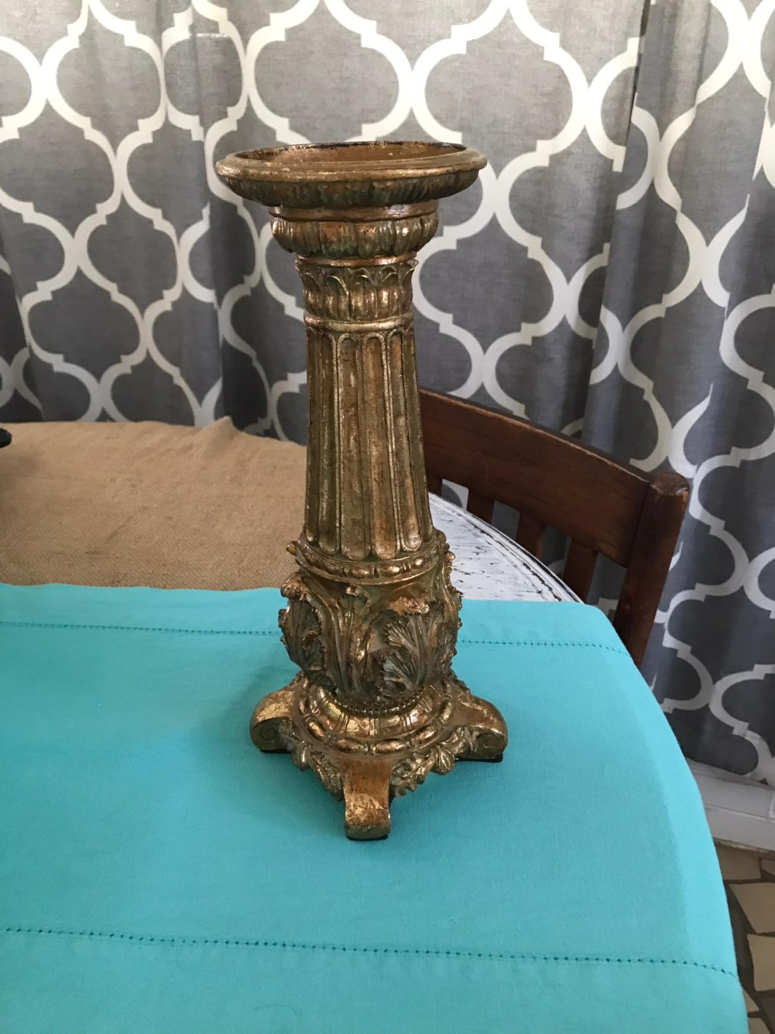 Large Gold Candle Holder