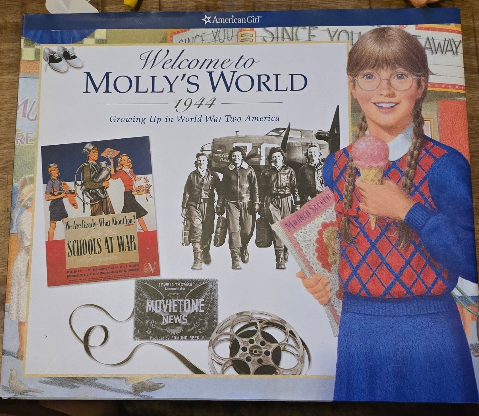 American girl vintage book Welcome to Molly's World Hardback