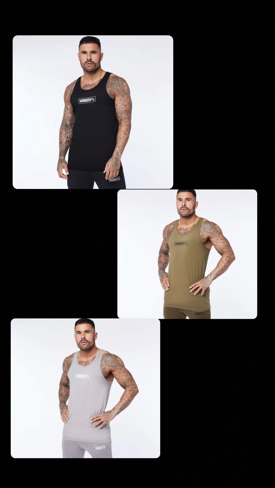 Vanquish (VQ) tank tops BUNDLE