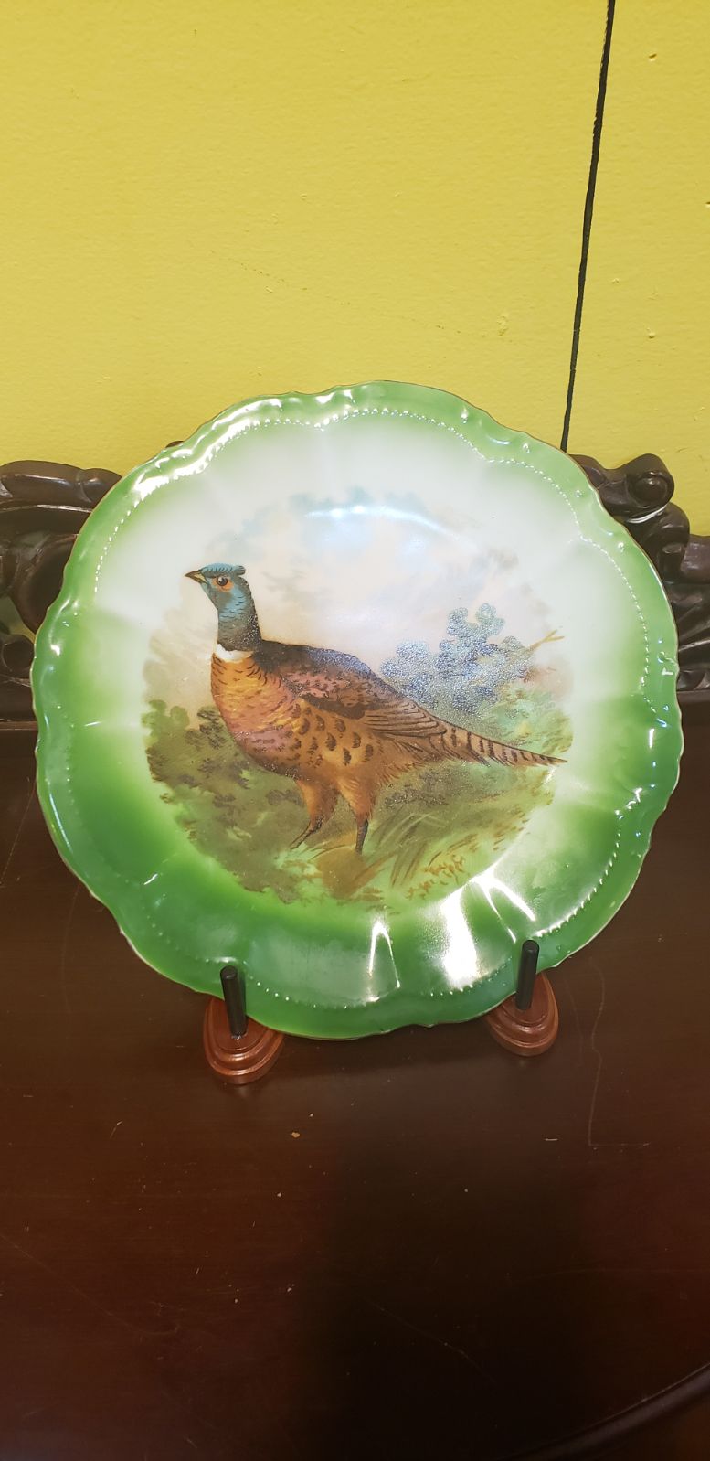 R.M. Bavaria Peacock Plate Decor