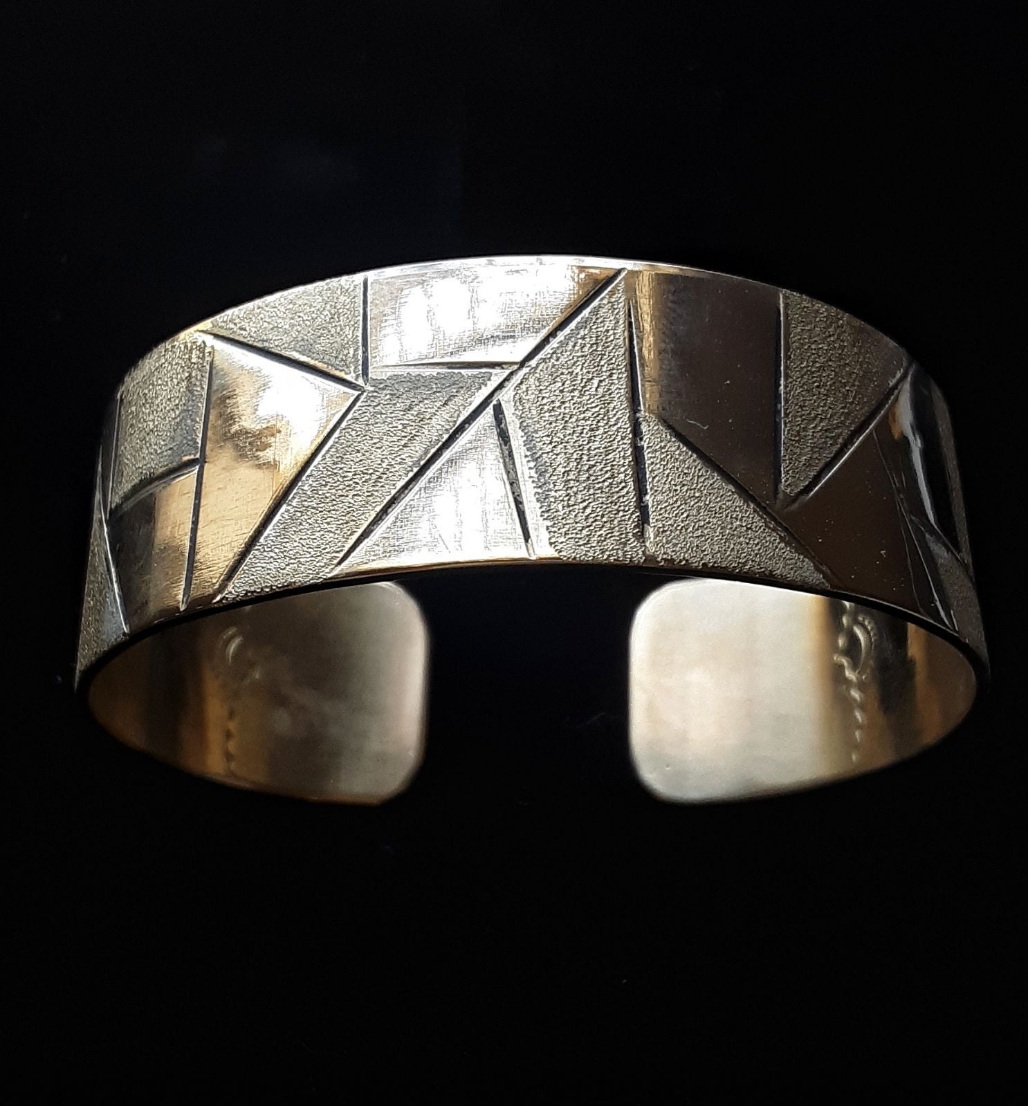 Textured Brass Bracelet