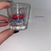 Artist Made Scoups shot glass