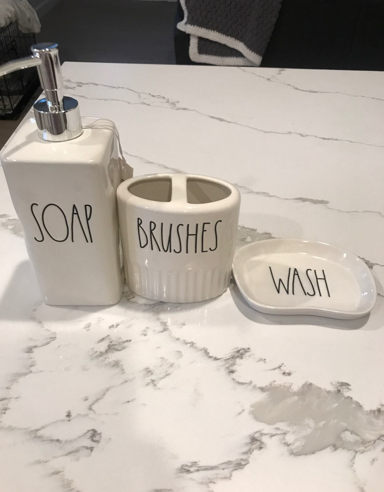 Rae Dunn Bathroom Set