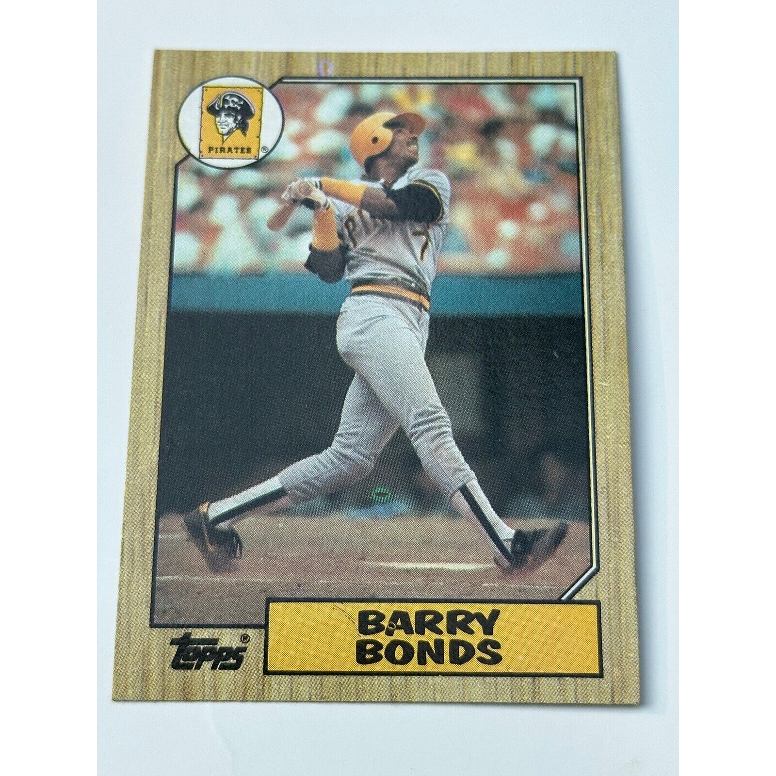 1987 Topps Barry Bonds Error Rookie Card #320 - Multiple Orbs Errors