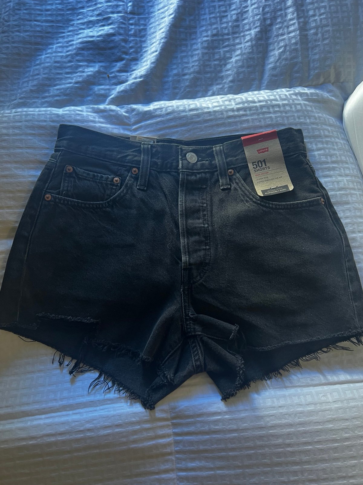 Levi’s denim black shorts