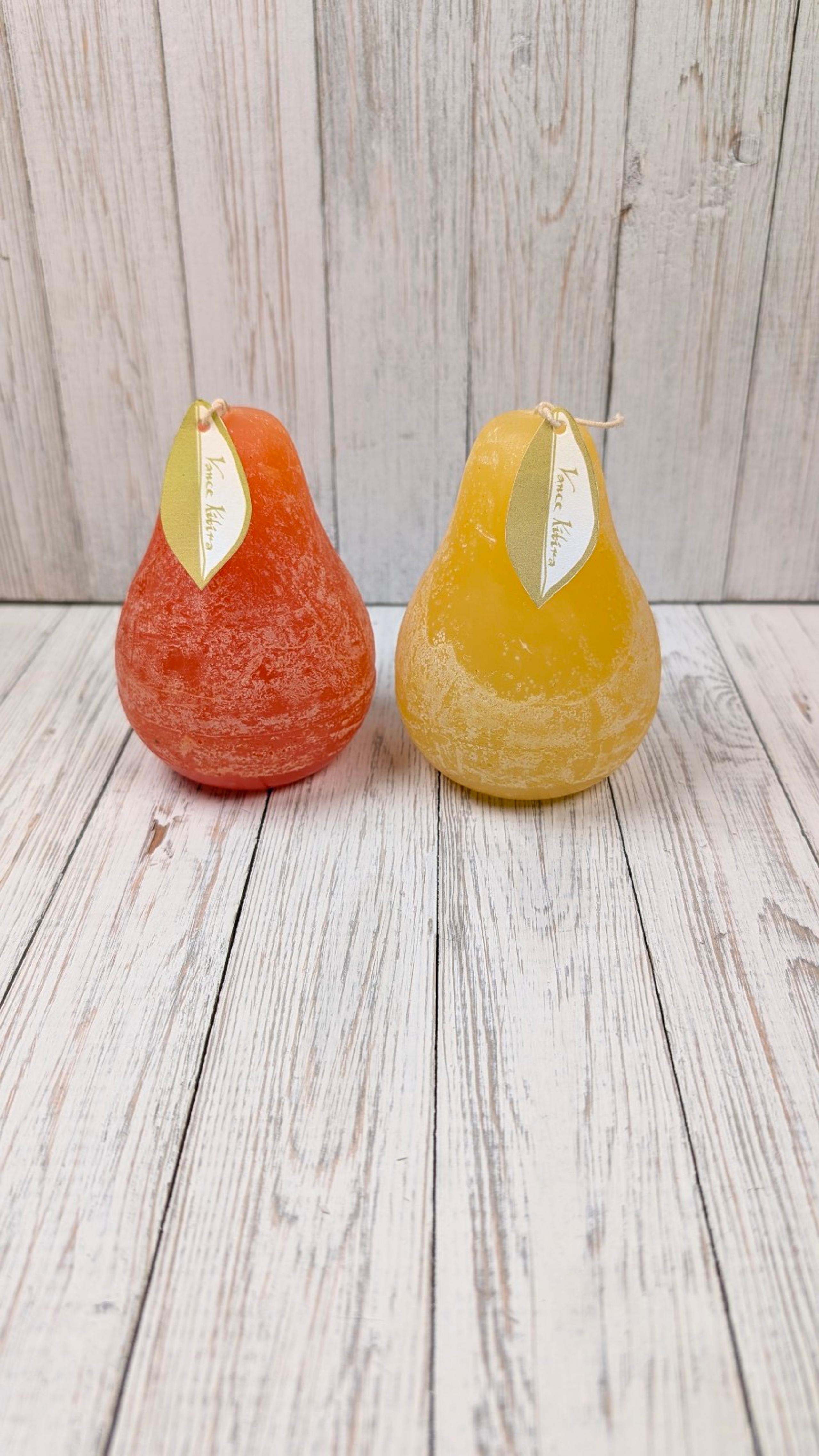 Vance Kitira Timber Pear Candles Yellow & Orange 3"x4" 
Whimsical 
Whimsy