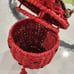 New Viral Taylor Madison Strawberry Fruit Wicker Basket Novety Storage Bag Purse