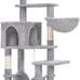 Cat Tree with Large Hammock, Light Gray -ertj9