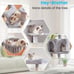 Cat Tree with Large Hammock, Light Gray -ertj9