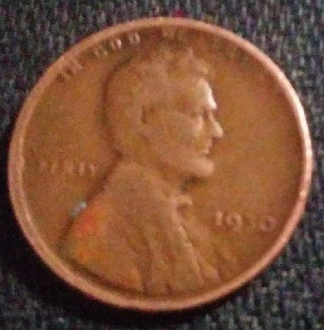 1930 No Mint Mark Lincoln Wheat Penny