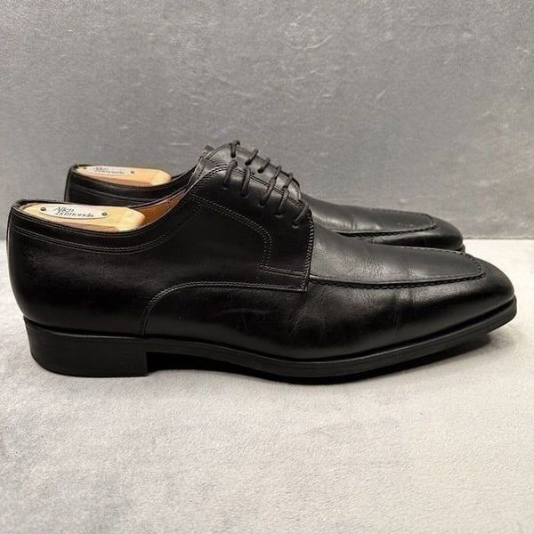Magnanni Romelo Mens Size 11.5 (M) Derby Black Leather Diversa Lace Up Dress