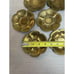 Turkish Tea Glasses Handblown Set of 6 w/ Gold Trim, Brass Holders & Saucers VTG
