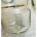 Turkish Tea Glasses Handblown Set of 6 w/ Gold Trim, Brass Holders & Saucers VTG