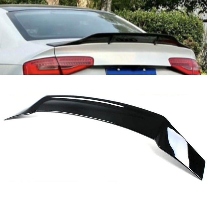 For 2013-2016 AUDI A4 Rear Spoiler PG R Style Gloss Black Brand New