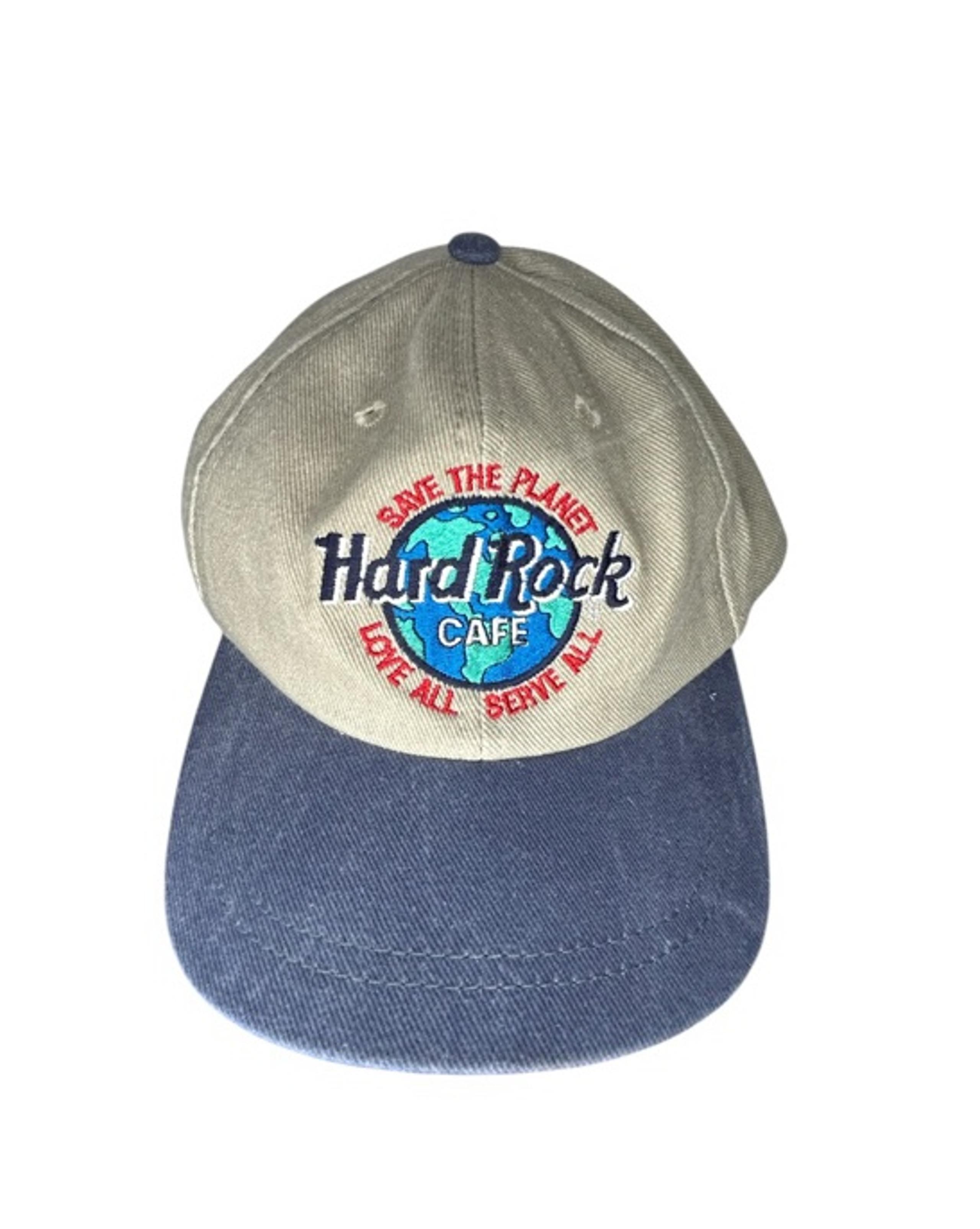 Vintage 90’s Hard Rock Cafe “Save The Planet” Chicago Embroidered Snap Back Hat